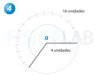 Ángulo del apartado 4 Arco de circunferencia del apartado 4